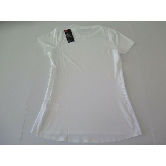 Under Armour 1305168 Heatgear Womens Sz M White Team Endless Power Soccer Jersey - Picture 4 of 5